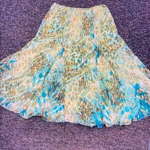 Ruby Rd. pastel sheer skirt sz. 6 petite